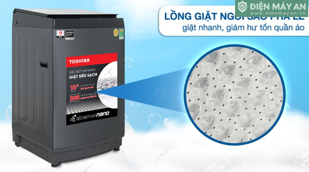 Máy Giặt Toshiba Inverter 13 Kg AW-DUM1400LV (MK)